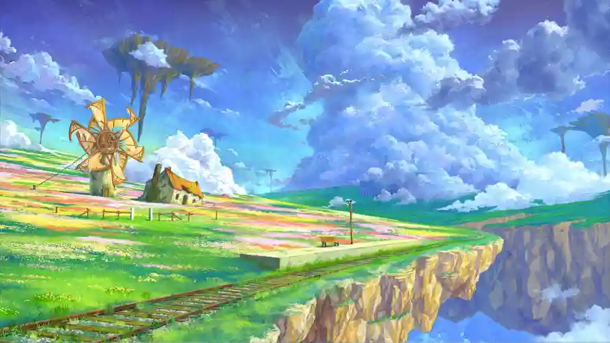 4k奇幻壁纸 - 小屋 - 悬崖 - 手绘「哲风壁纸」 4k奇幻壁纸 - 小屋 - 悬崖 - 手绘「哲风壁纸」