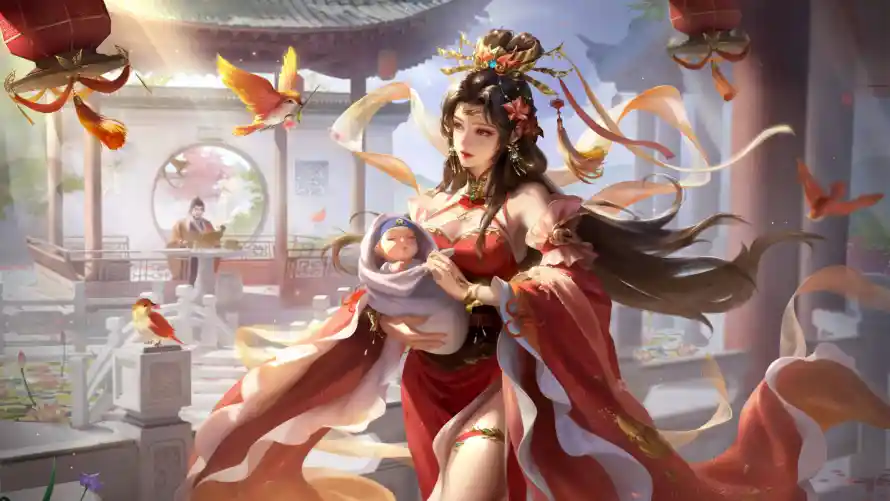 4k刘禅壁纸-发饰 - 古风-婴儿「哲风壁纸」