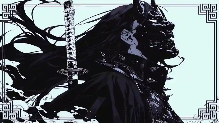 4k侧影壁纸-冷峻 - 和风-武士「哲风壁纸」