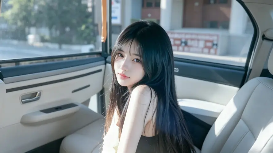 3k光影壁纸-回眸 - 好看-少女「哲风壁纸」