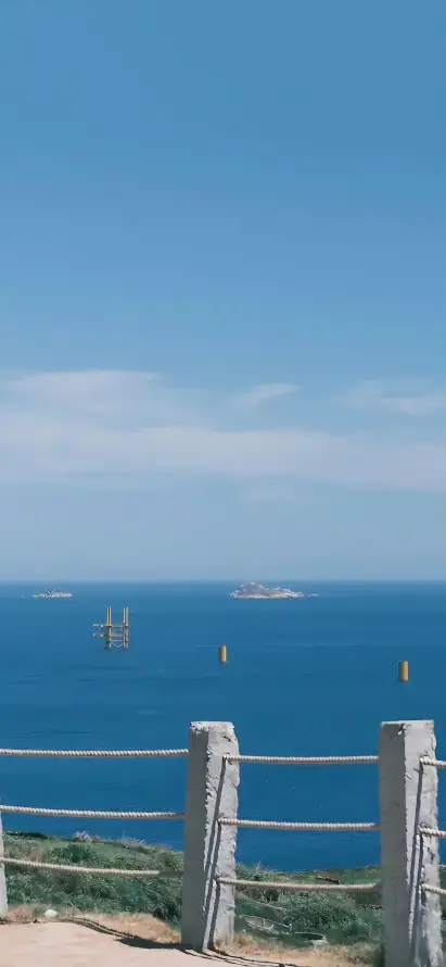 4k大海壁纸 - 户外 - 护栏 - 晴天「哲风壁纸」