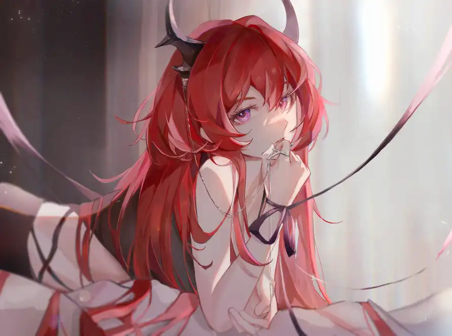 3k侧脸壁纸-光影 - 少女-紫眸「哲风壁纸」