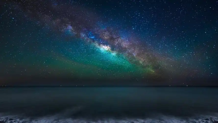 2k倒影壁纸-北极 - 夜景-星空「哲风壁纸」