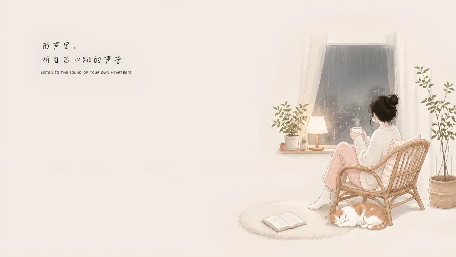 6k台灯壁纸-女孩 - 室内-居家「哲风壁纸」