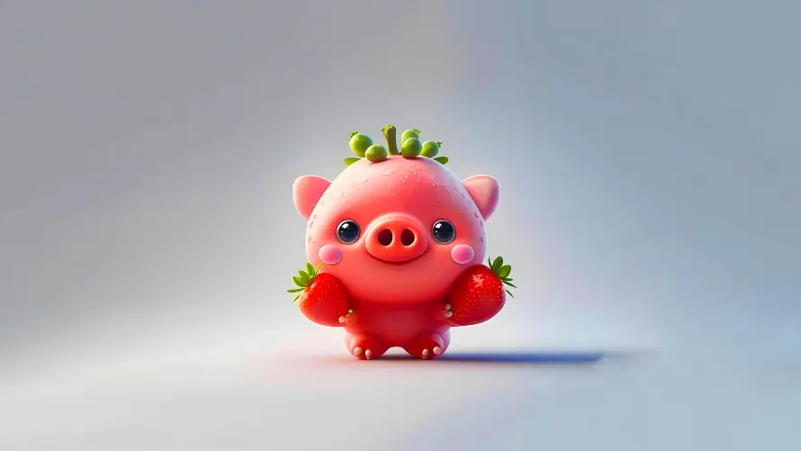 4k3D壁纸-卡通 - 可爱-小猪「哲风壁纸」