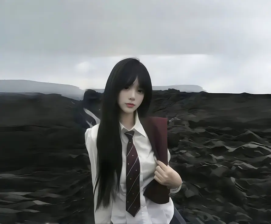 2k人像壁纸-女生 - 户外-阴天「哲风壁纸」
