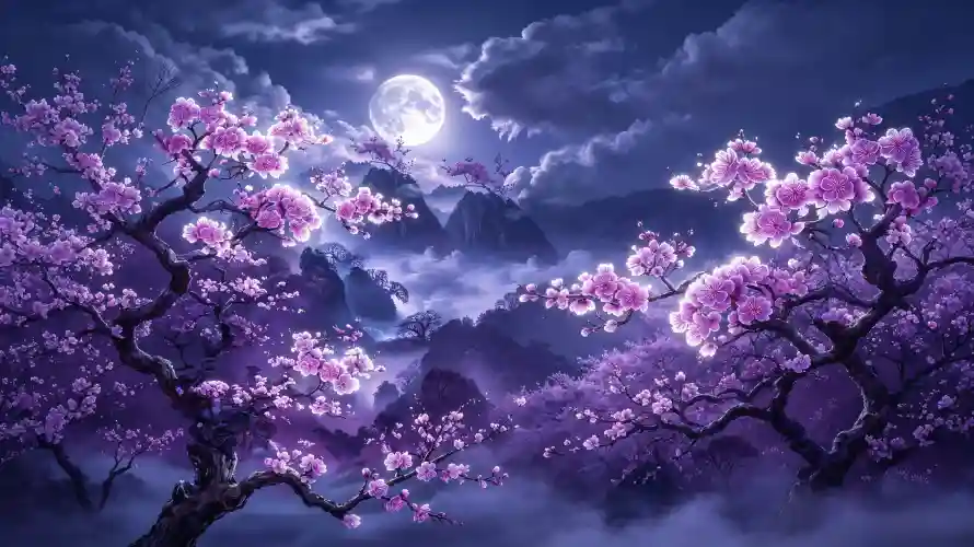 3k云雾壁纸-古风 - 夜景-夜色「哲风壁纸」