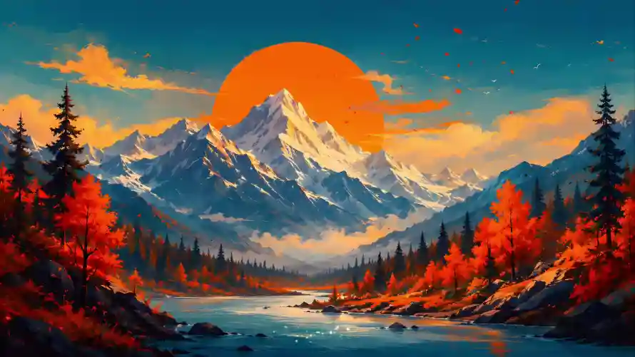 4k云朵壁纸 - 天空 - 山谷 - 插画「哲风壁纸」