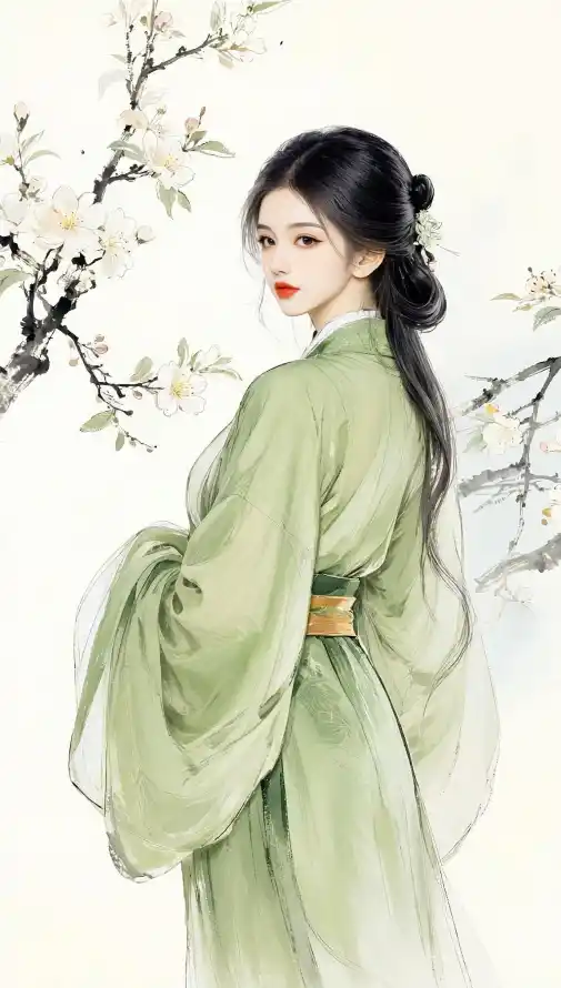 4k发髻壁纸 - 古典 - 古风 - 国风「哲风壁纸」