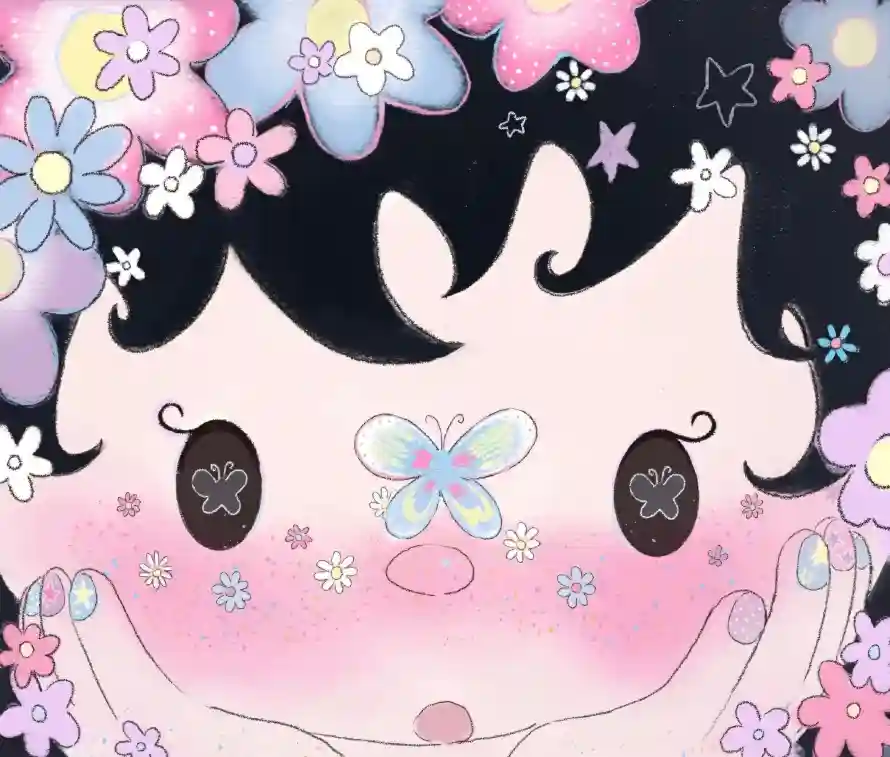 3k可爱壁纸-少女 - 星星-粉色「哲风壁纸」