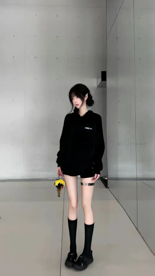 4k室内壁纸 - 少女 - 甜妹 - 盘发「哲风壁纸」