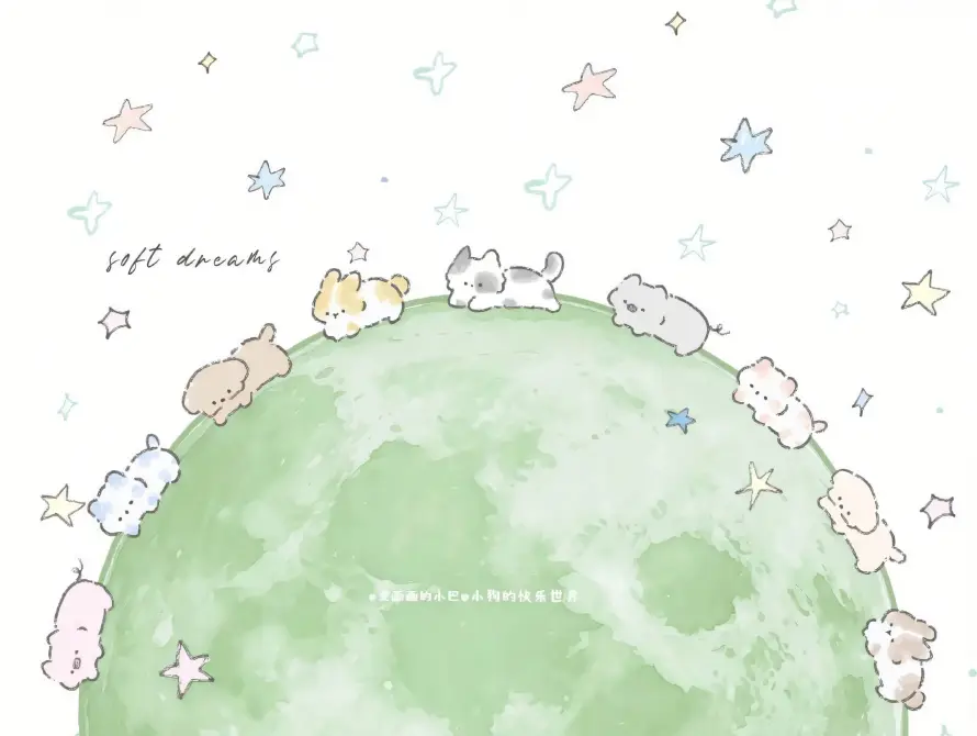 3k卡通壁纸-可爱 - 小狗-幼态「哲风壁纸」