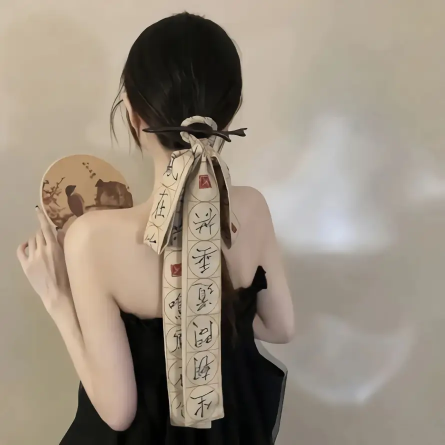 4k团扇壁纸 - 国风 - 木簪 - 盘发「哲风壁纸」