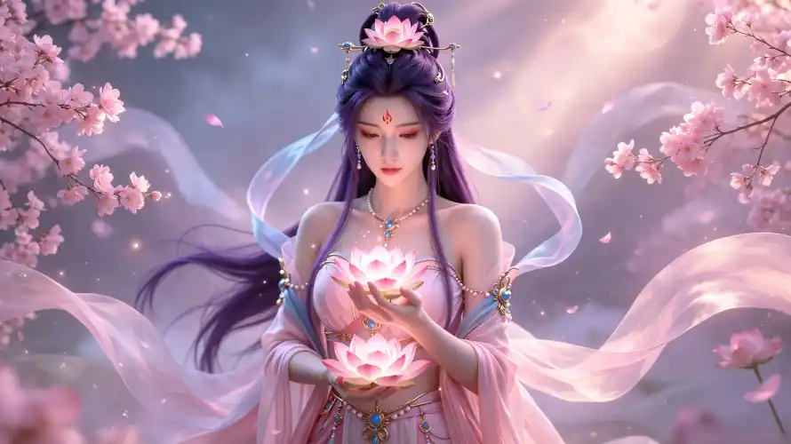 4k仙侠壁纸 - 好看 - 柔光 - 桃花「哲风壁纸」