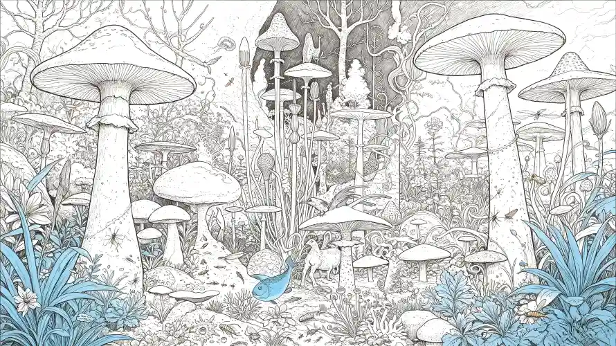 3k奇幻壁纸-好看 - 手绘-森林「哲风壁纸」