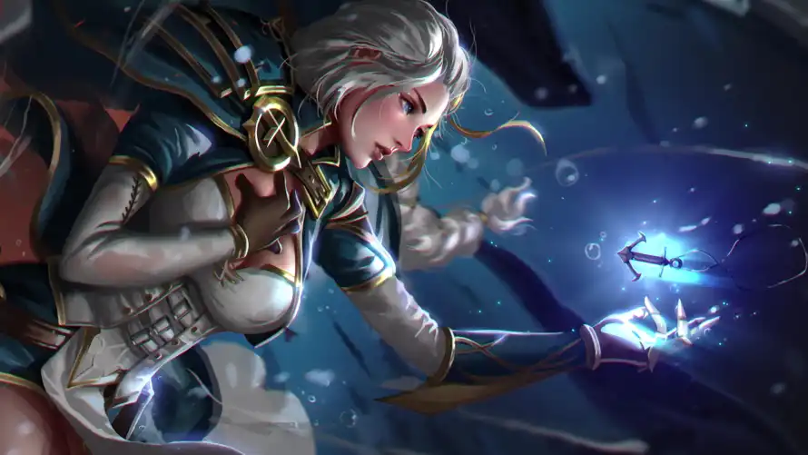 4k施法壁纸 - 白发 - 吉安娜 - 女法师「哲风壁纸」