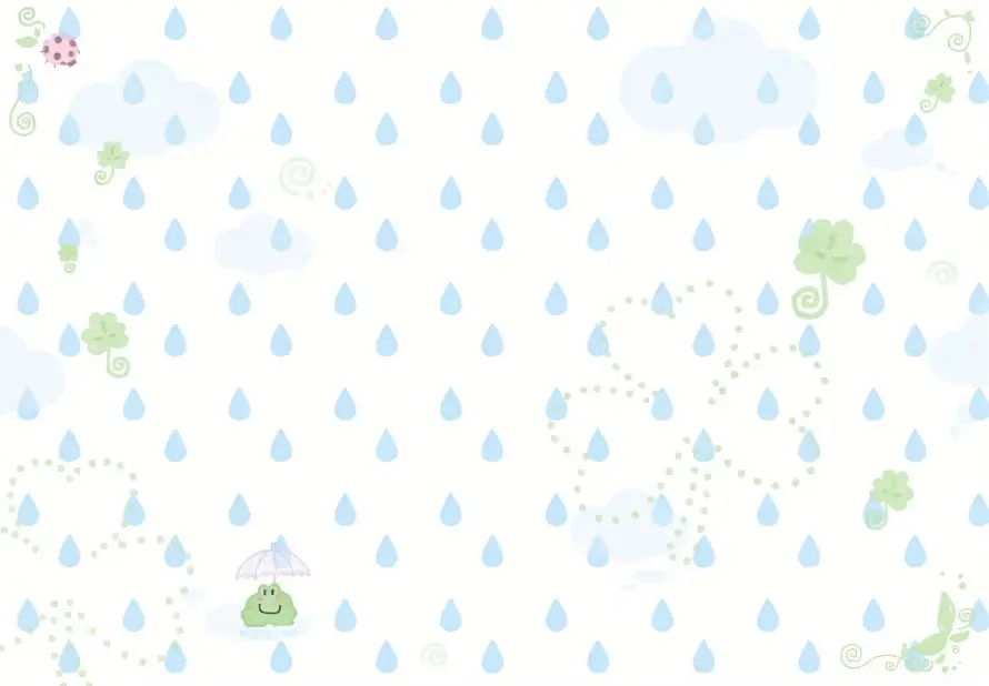 3k下雨壁纸-云朵 - 卡通-可爱「哲风壁纸」