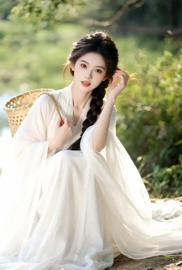 4k古风壁纸 - 少女 - 户外 - 手机「哲风壁纸」