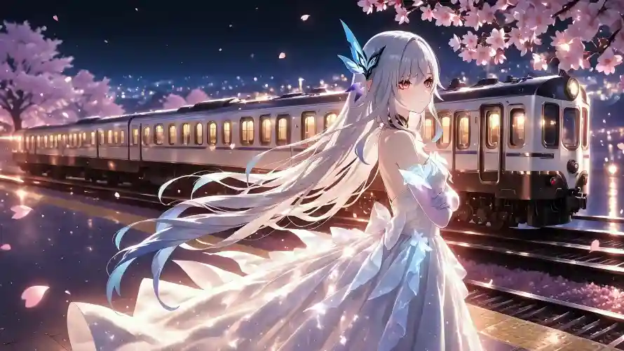 4k列车壁纸-原神 - 夜晚-夜景「哲风壁纸」
