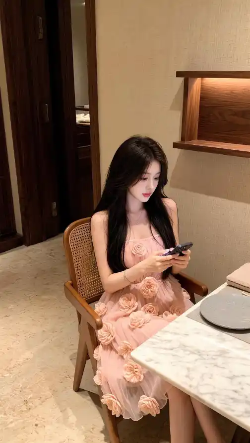 4k女生壁纸 - 好看 - 吊带裙 - 看手机「哲风壁纸」