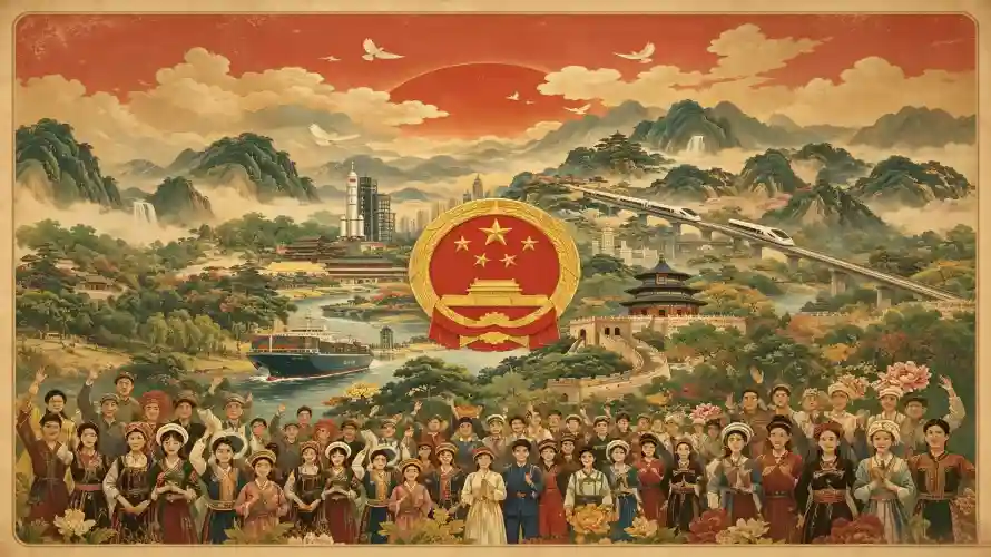 3k国徽壁纸-好看 - 山河-高铁「哲风壁纸」