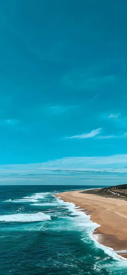 4k晴空壁纸 - 沙滩 - 海岸 - 海洋「哲风壁纸」