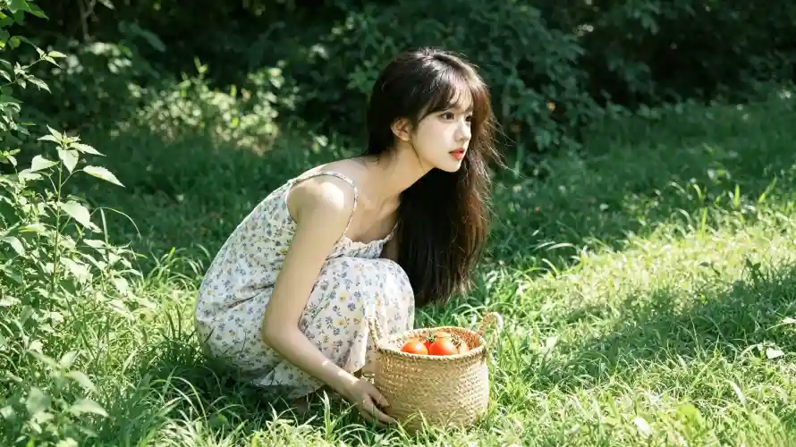 3k夏日壁纸-好看 - 少女-户外「哲风壁纸」