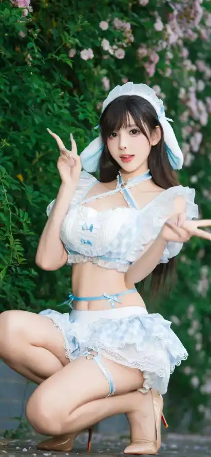 4k好看壁纸 - 手机 - 比耶 - 甜妹「哲风壁纸」