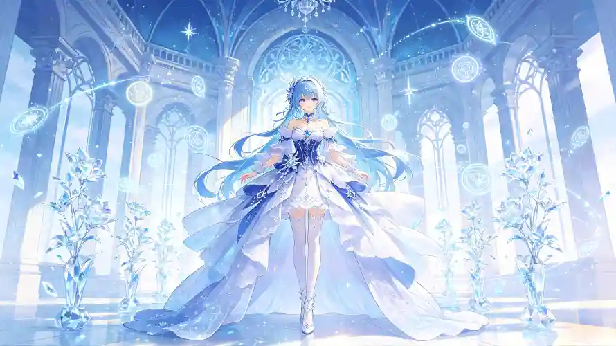 4k星光壁纸-梦幻 - 长裙-静态「哲风壁纸」