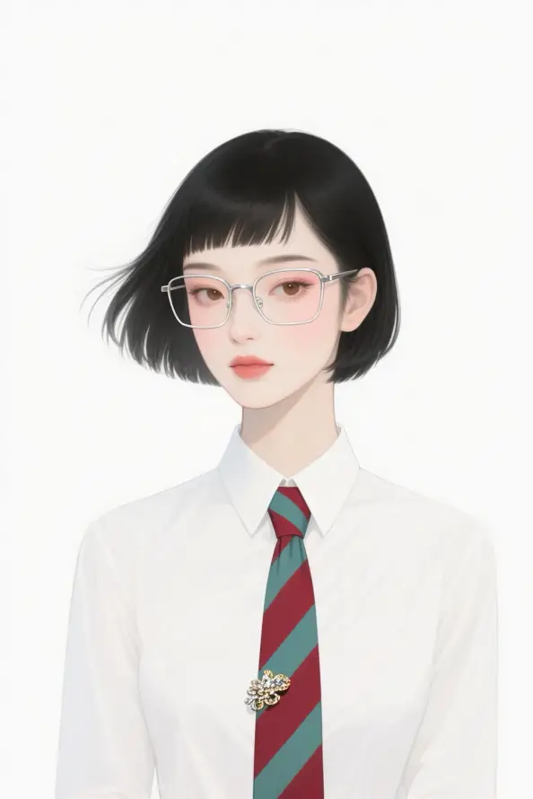 4k人像壁纸 - 制服 - 女性 - 插画「哲风壁纸」