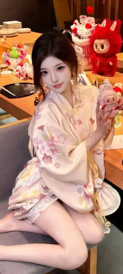 4k坐姿壁纸 - 文化 - 甜妹 - 花束「哲风壁纸」