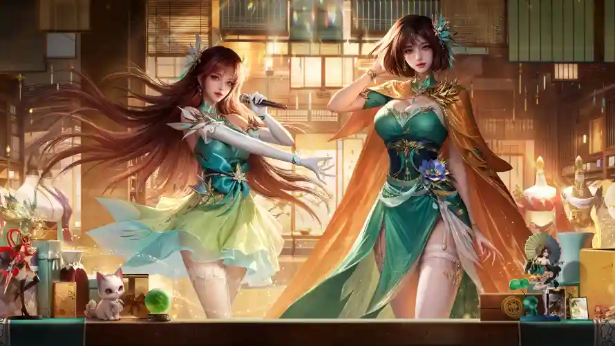 2k二乔壁纸-大乔 - 姐妹-小乔「哲风壁纸」