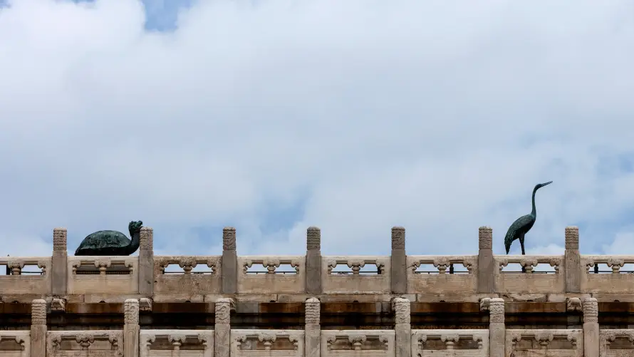 2k仙鹤壁纸-古建 - 台基-故宫「哲风壁纸」