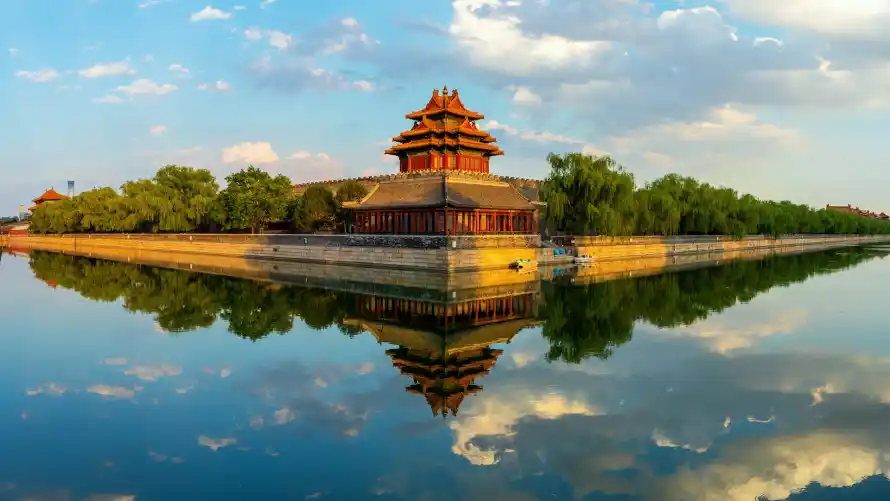 2k晴朗壁纸-绿树 - 风光-古建筑「哲风壁纸」