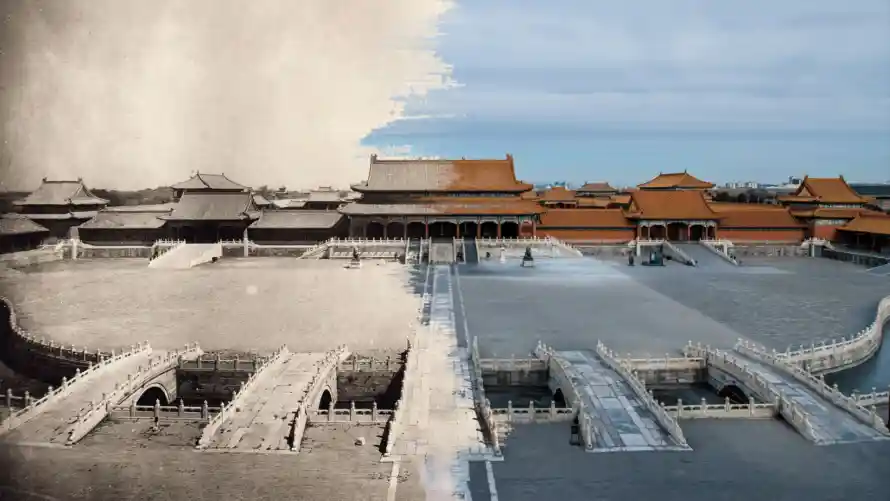 2k故宫壁纸-晴日 - 雪景-风景「哲风壁纸」
