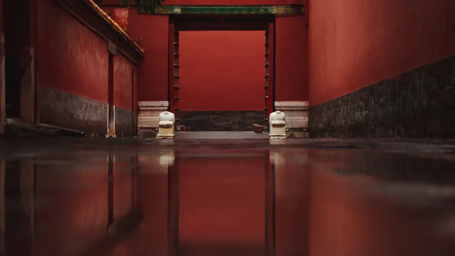 4k古迹壁纸-宫道 - 廊下-故宫「哲风壁纸」