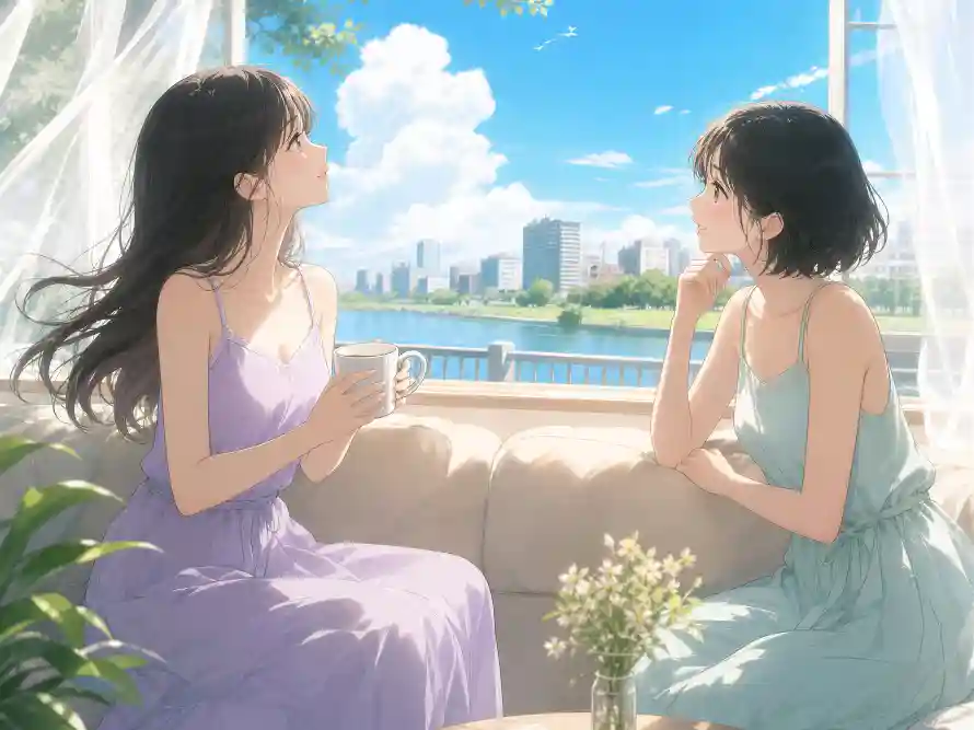 4k动漫壁纸-午后 - 夏日-女孩「哲风壁纸」