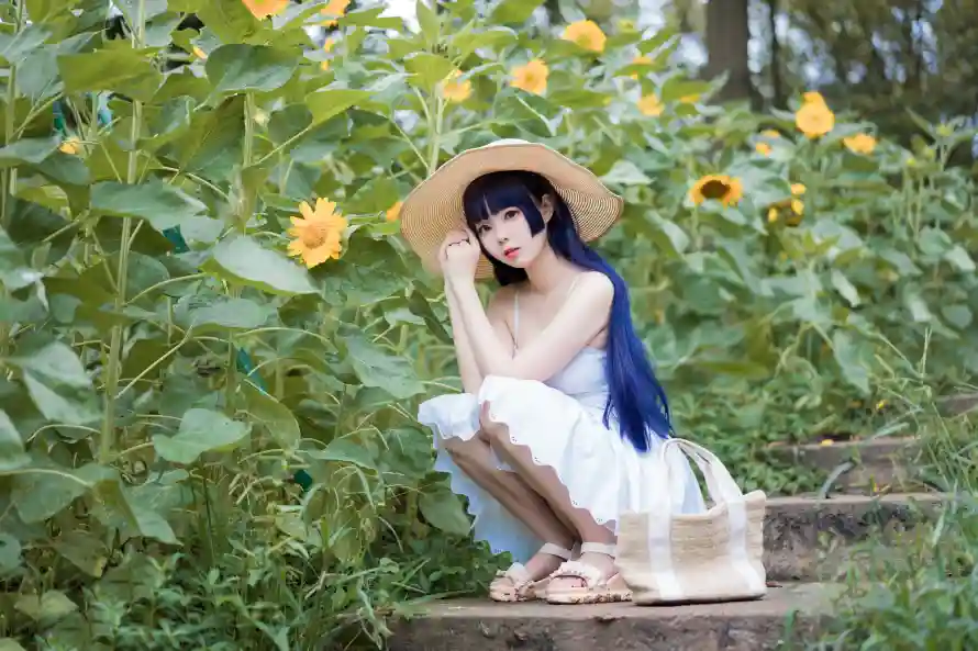 6k凉鞋壁纸-夏日 - 室外-少女「哲风壁纸」