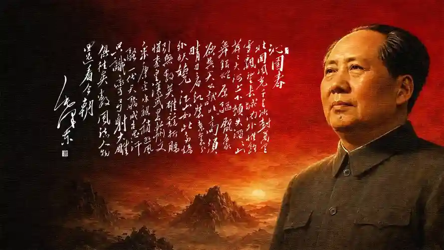 6k山河壁纸-日出 - 诗词-中山装「哲风壁纸」