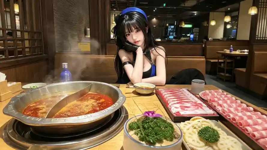 3k好看壁纸-托腮 - 火锅-美女「哲风壁纸」 3k好看壁纸-托腮 - 火锅-美女「哲风壁纸」