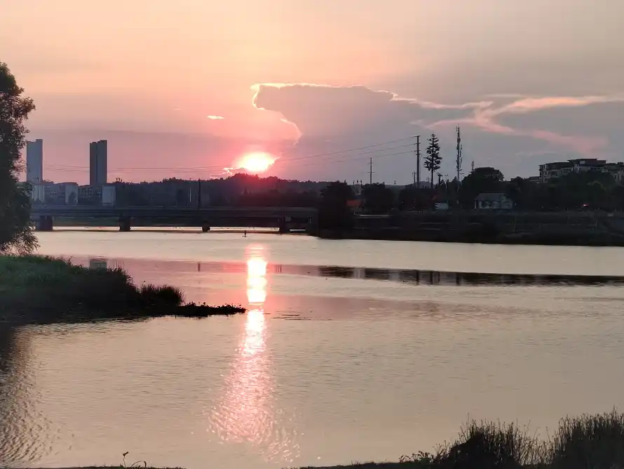 4k夕阳壁纸-建筑 - 日落-晚霞「哲风壁纸」
