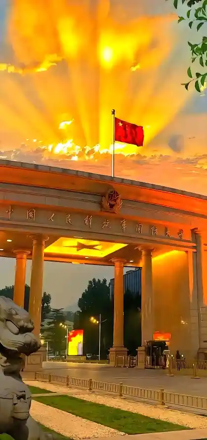 4k国徽壁纸 - 夕阳 - 大门 - 建筑「哲风壁纸」