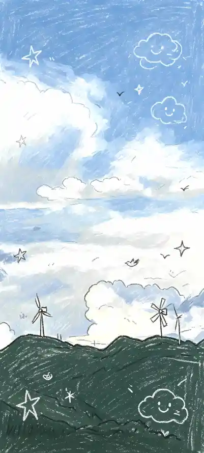 4k云层壁纸 - 可爱 - 天空 - 山丘「哲风壁纸」