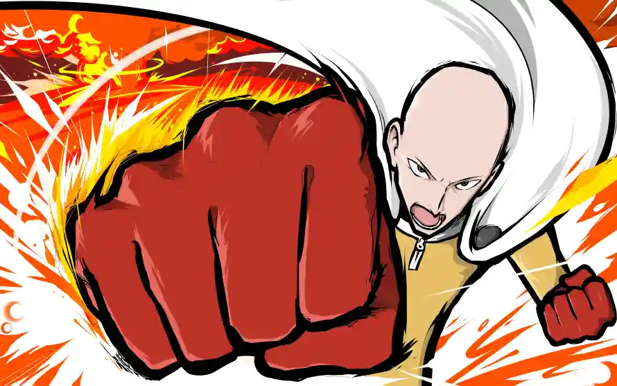 7k光头壁纸-出拳 - 埼玉-战斗「哲风壁纸」