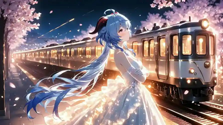 4k列车壁纸-原神 - 夜晚-夜空「哲风壁纸」
