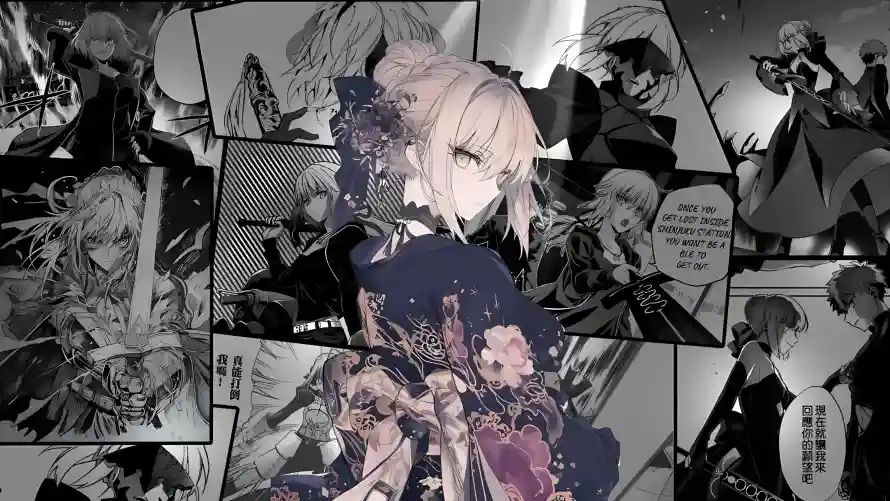 2k侧颜壁纸-少女 - 礼服-紫发「哲风壁纸」