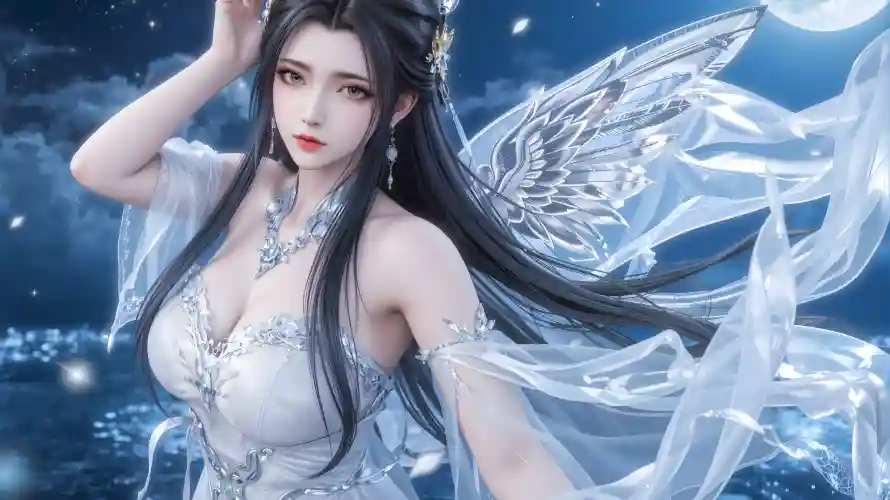 4k仙侠壁纸-古风 - 夜空-月夜「哲风壁纸」