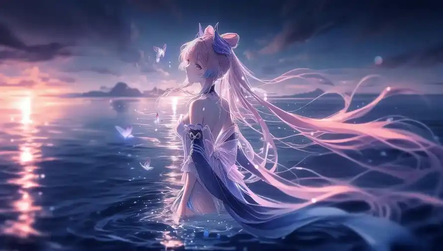 4k原神壁纸 - 大海 - 心海 - 梦幻「哲风壁纸」