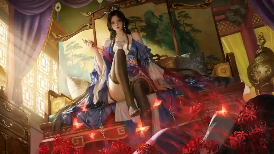4k三国壁纸-古风 - 室内-汉服「哲风壁纸」