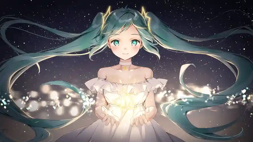 8k光斑壁纸-发光 - 少女-星空「哲风壁纸」 8k光斑壁纸-发光 - 少女-星空「哲风壁纸」